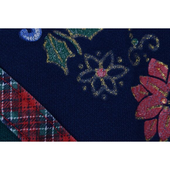 Vintage 80s Red and Green Christmas Sweatshirt - Picture 7 of 10